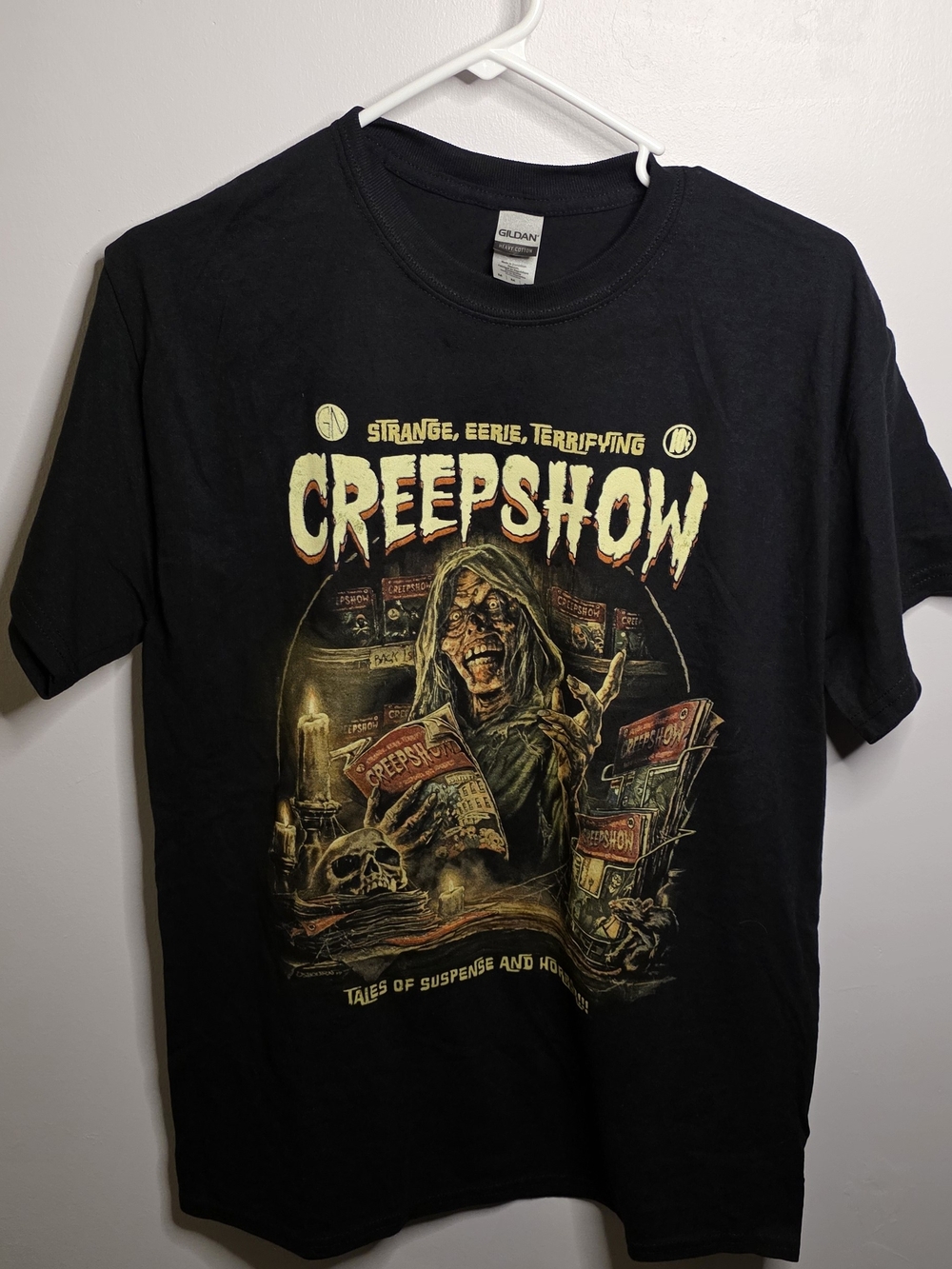 Gildan Men’s Black Creepshow Horror Halloween Graphic Tee Sz M